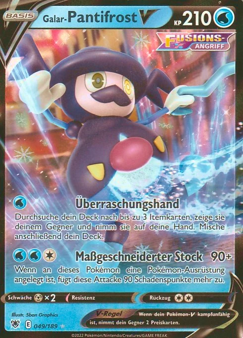 Pokemon Karte Galar-Pantifrost V