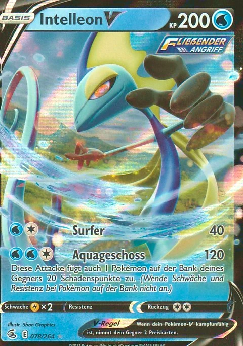 Pokemon Einzelkarte aus dem Set Fusionsangriff