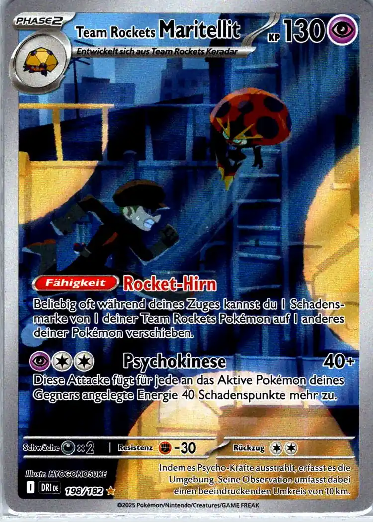 Team Rockets Maritellit (DRI 198) – Pokemon Illustration Rare Karte aus Ewige Rivalen Deutsch