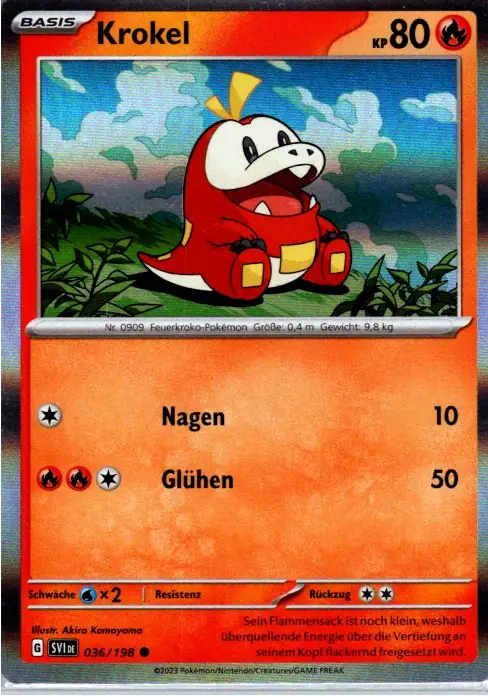 Krokel (SVI 036) – Pokémon Promo Holo Karte aus Karmesin und Purpur in Deutsch
