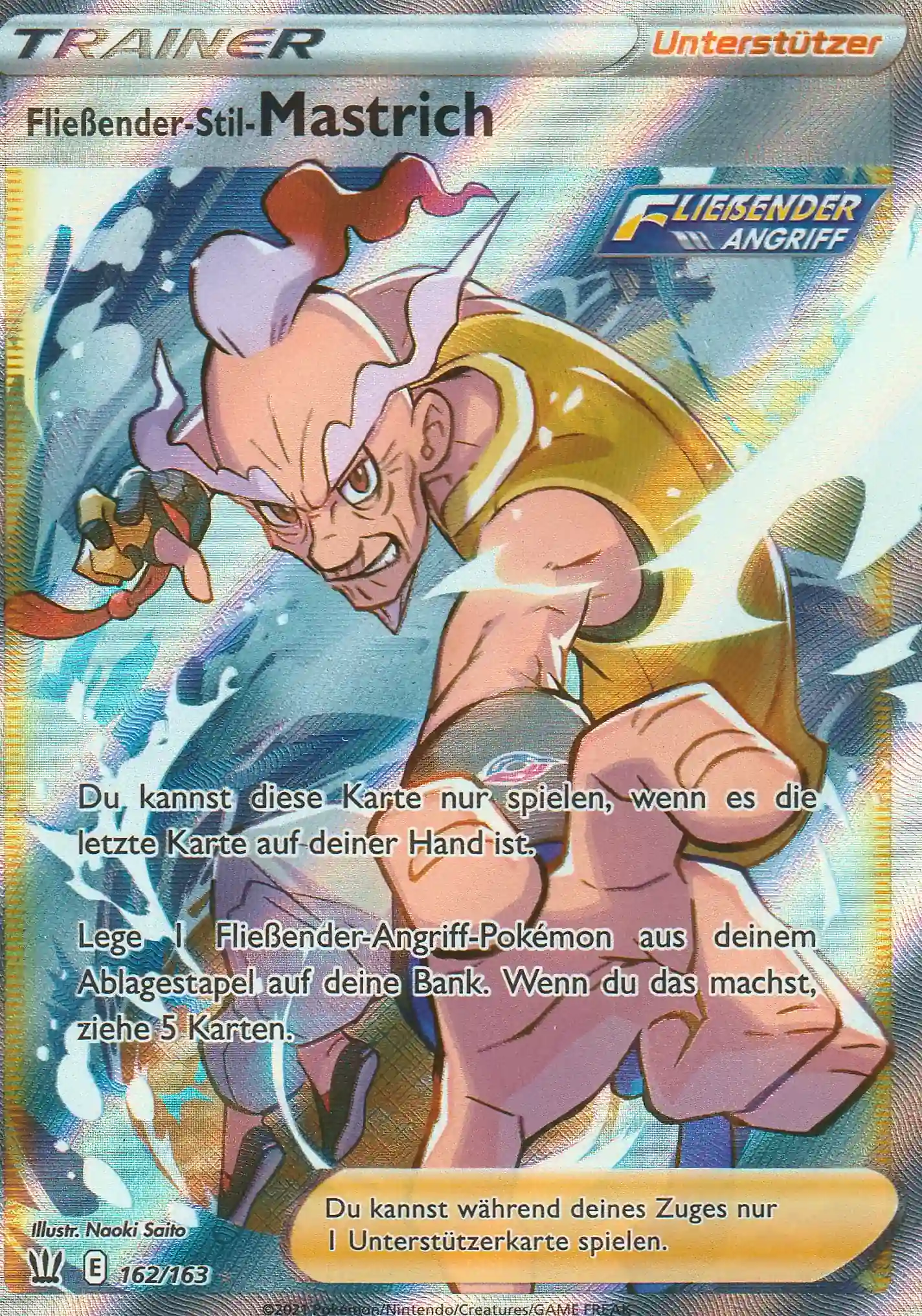 Pokemon Einzelkarte aus dem Set Kampfstile