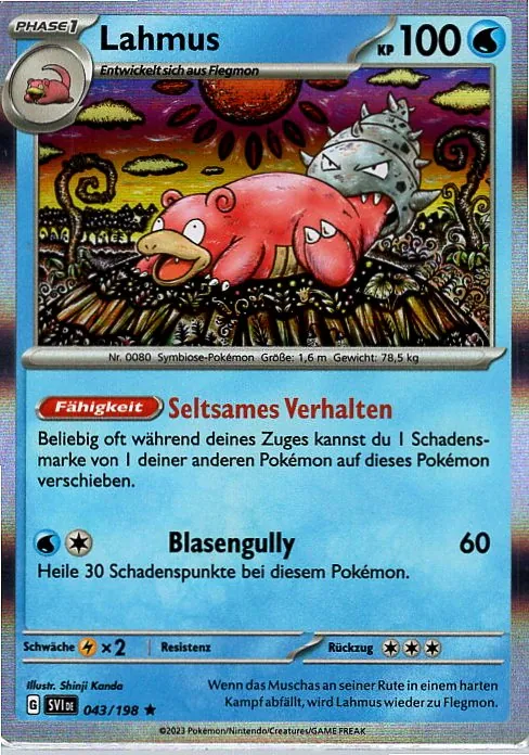 Lahmus (SVI 043) – Pokemon Holo Karte aus Karmesin und Purpur Deutsch
