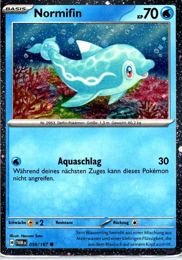 Normifin (TWM 059) – Pokemon Promo Holo Karte aus Maskerade im Zwielicht Deutsch