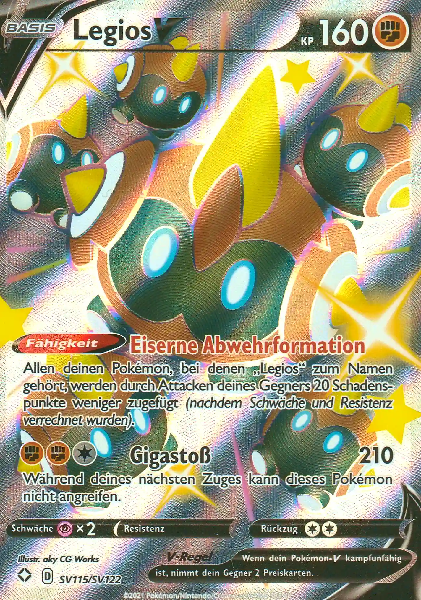 Pokemon Einzelkarte aus dem Set Glänzendes Schicksal