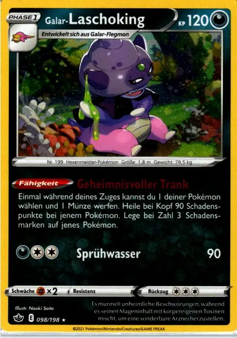 Galar-Laschoking (CRE 098) – Pokemon Promo Holo Karte aus Schaurige Herrschaft in Deutsch