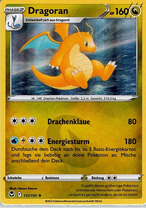 Dragoran (SIT 131) – Pokemon Holo Karte aus Silberne Sturmwinde Deutsch