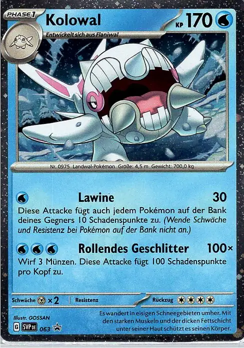 Kolowal (SVP 063) – Pokémon Promo Karte aus Karmesin und Purpur in Deutsch