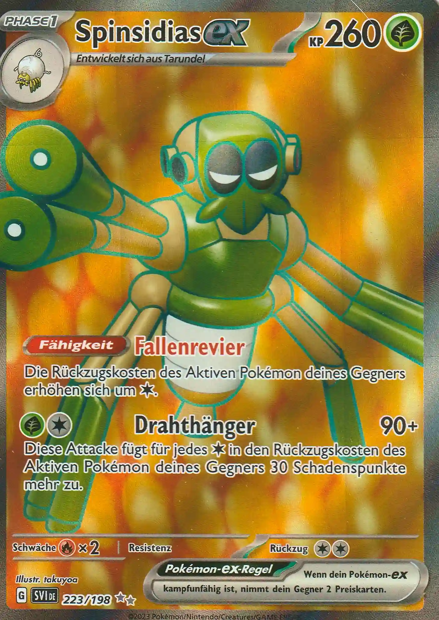 Pokemon Einzelkarte aus dem Set Karmesin und Purpur