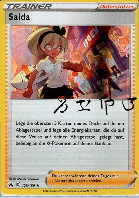 Saida (CRZ 123) – Pokemon Holo Karte aus Zenit der Könige Deutsch