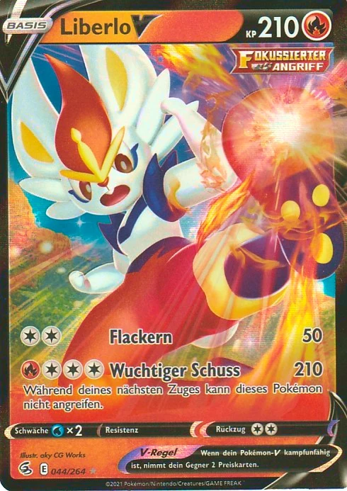 Pokemon Einzelkarte aus dem Set Fusionsangriff