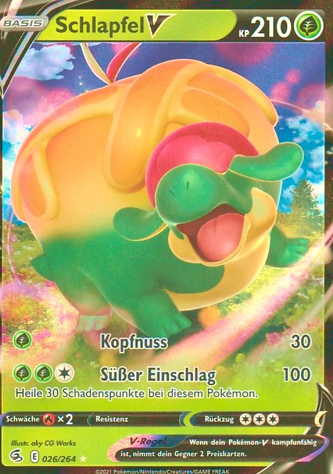 Pokemon Einzelkarte aus dem Set Fusionsangriff