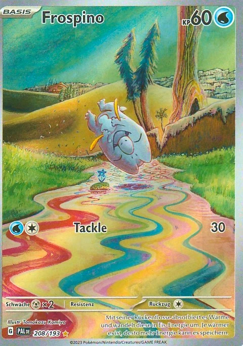 pokemon illustration karte frospino