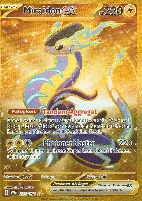 pokemon gold secret rare miraidon ex