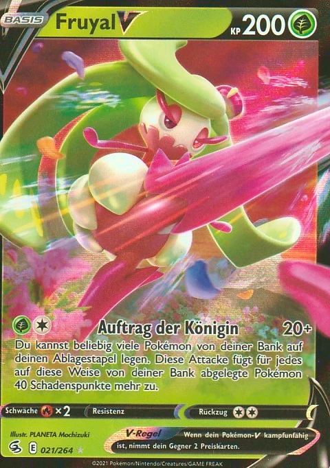 Pokemon Einzelkarte aus dem Set Fusionsangriff