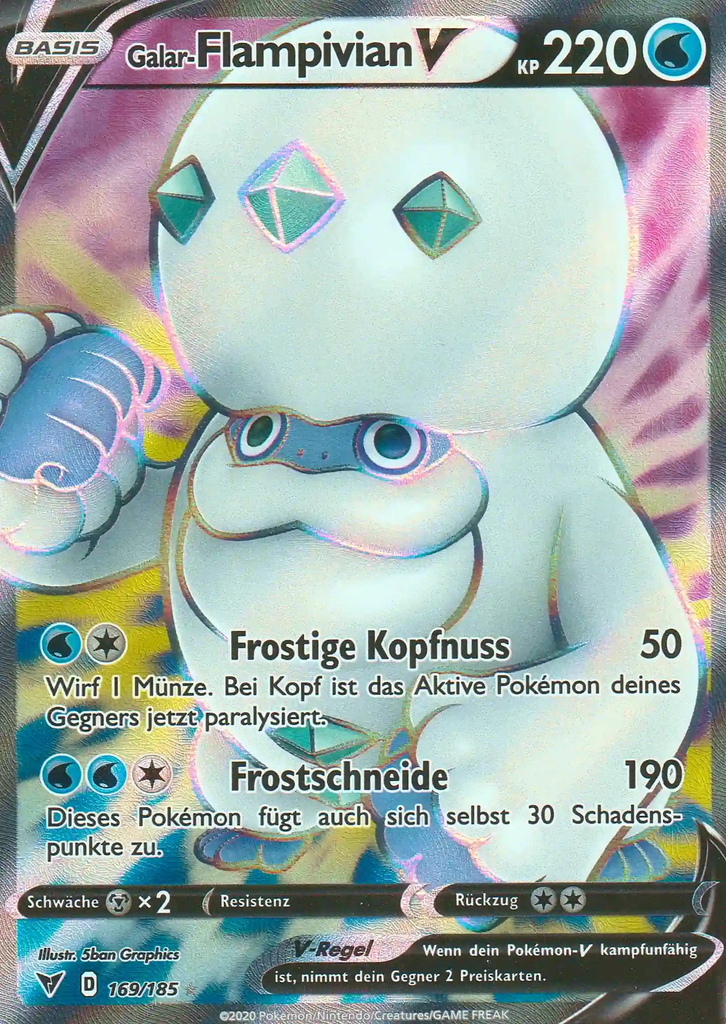 Pokemon Einzelkarte aus dem Set Farbenschock