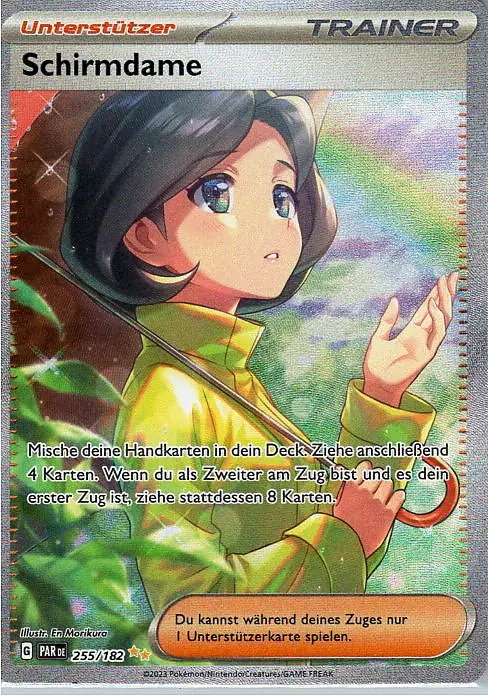 Schirmdame (PAR 255) – Special Illustration Rare Karte aus Paradoxrift in Deutsch