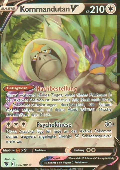 Pokemon Karte Kommandutan V