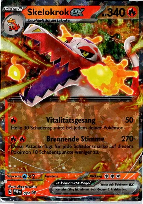 Skelokro Promo Pokemon Karte