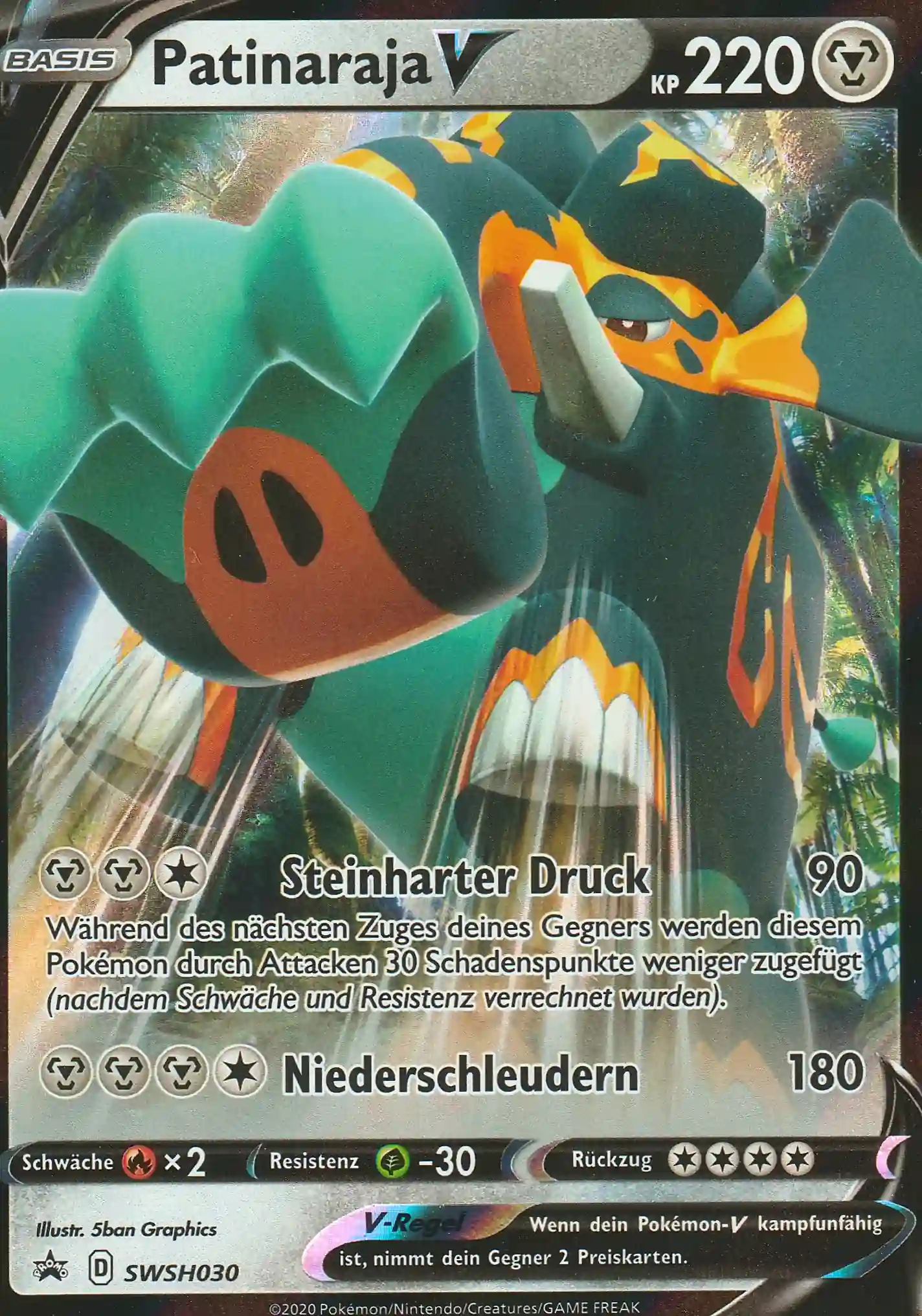 Pokemon Einzelkarte aus Schwert und Schild