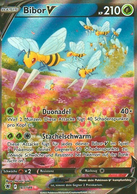Pokemon Karte Bibor V Alternatives Artwort