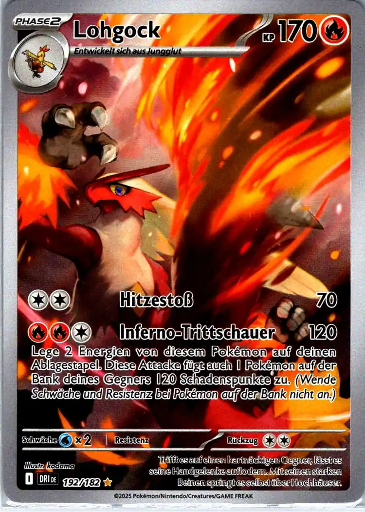 Lohgock (DRI 192) – Pokemon Illustration Rare Karte aus Ewige Rivalen Deutsch